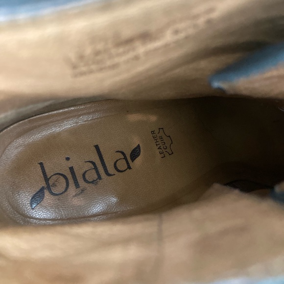 Biala Leather Wedge Booties size 7 Nordstrom - Picture 6 of 9